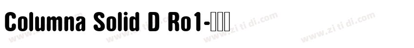 Columna Solid D Ro1字体转换